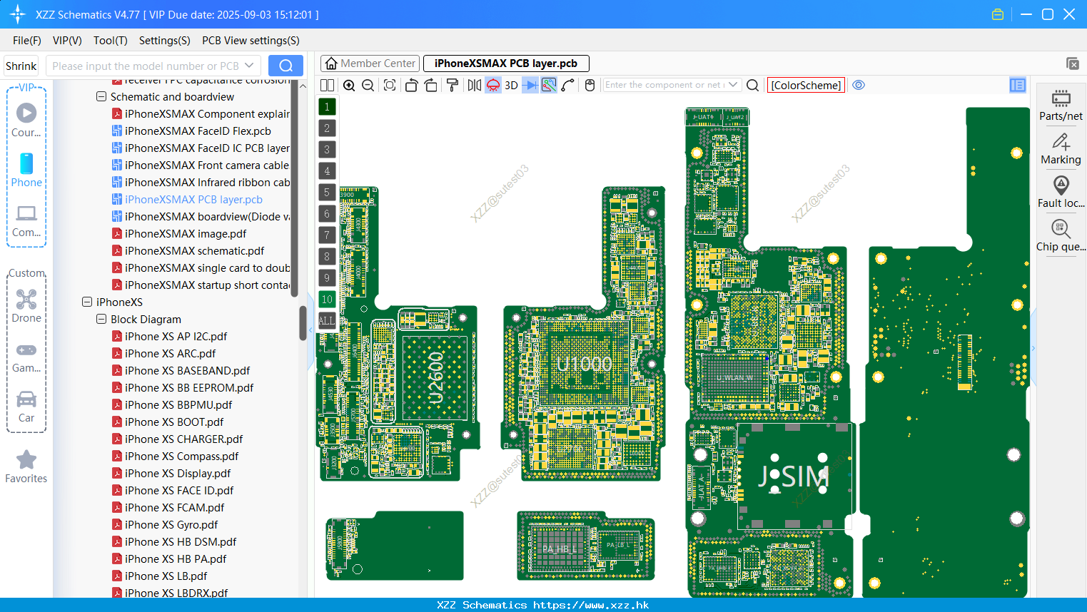 IPhoneXSMAX PCB Layer